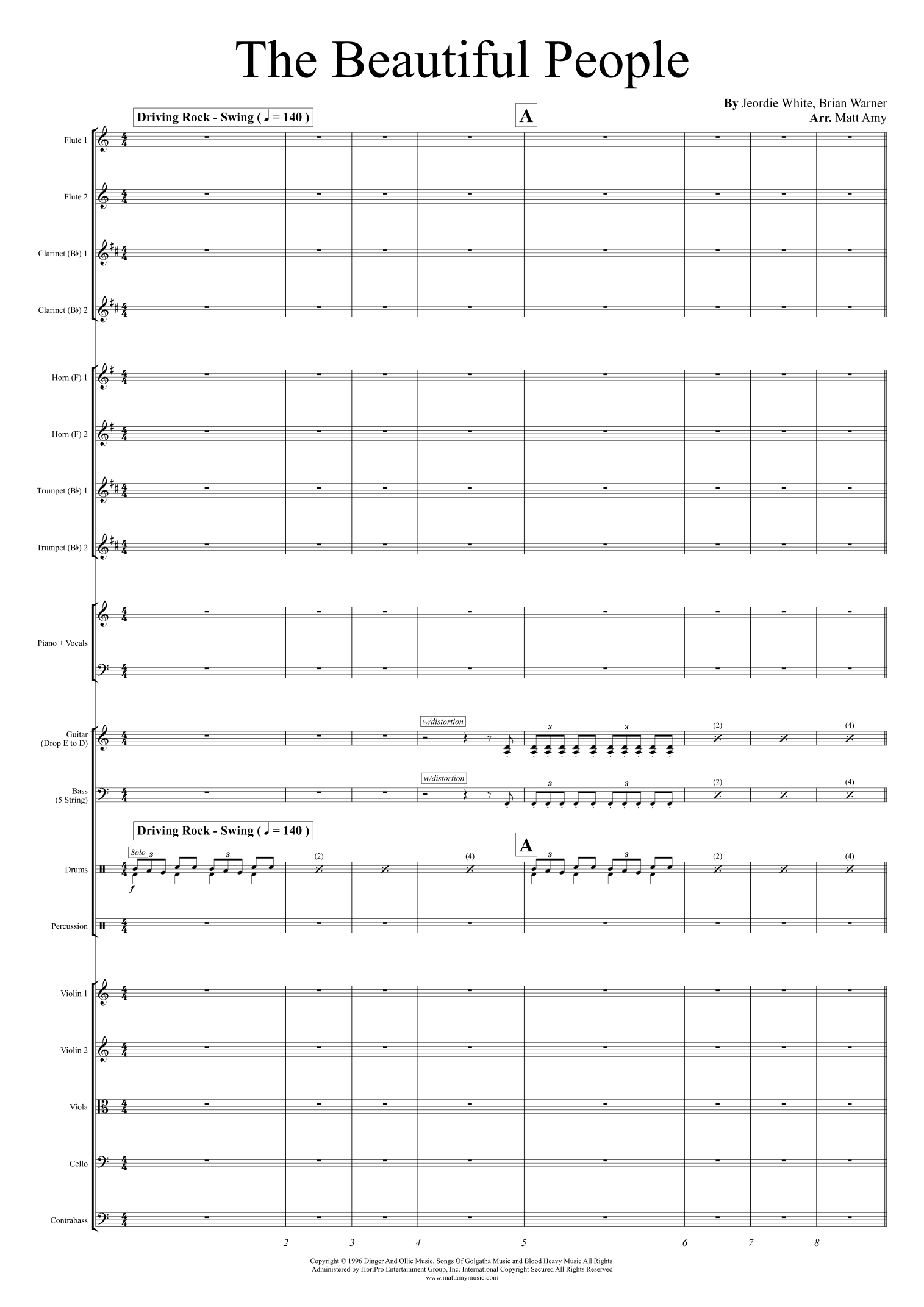 The Beautiful People (arr. Matt Amy) by Marilyn Manson 管弦乐团 - 预览