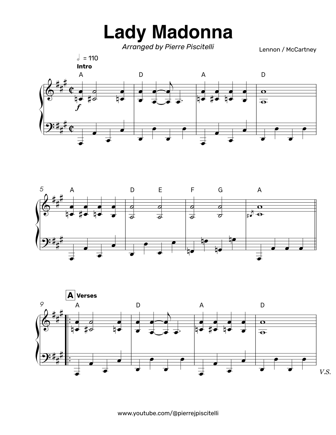 Here, There And Everywhere by The Beatles Sheet Music for Piano