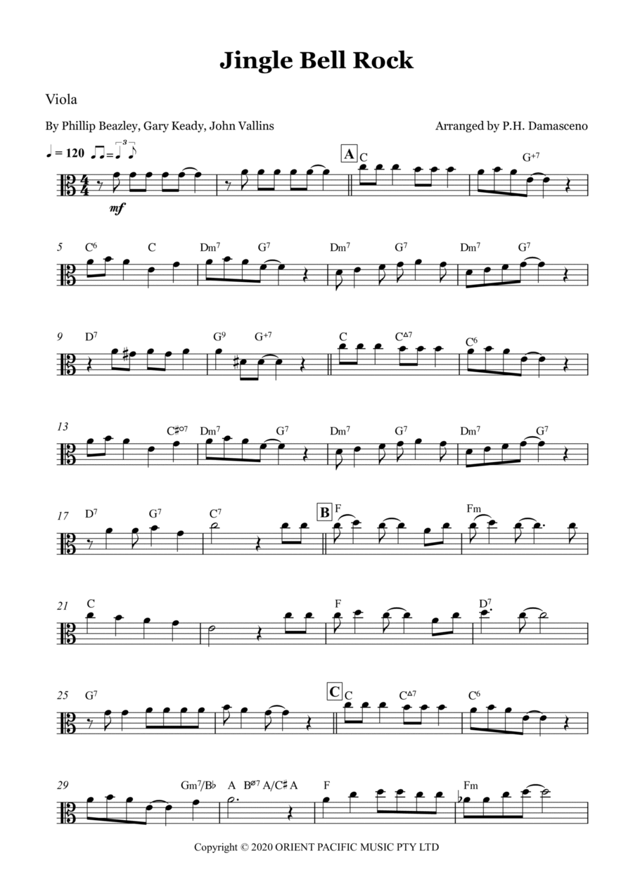 Jingle Bell Rock Partitions John Mcintyre Vallins Alto solo