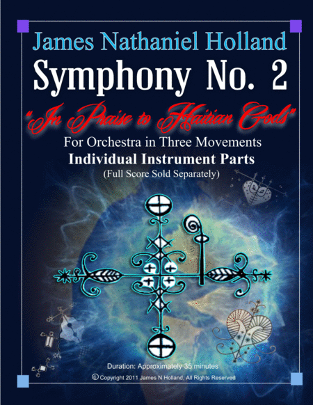 Symphony No. 2, In Praise to Haitian Gods, Individual Instrument Parts by James Nathaniel Holland 管弦乐团 - 预览