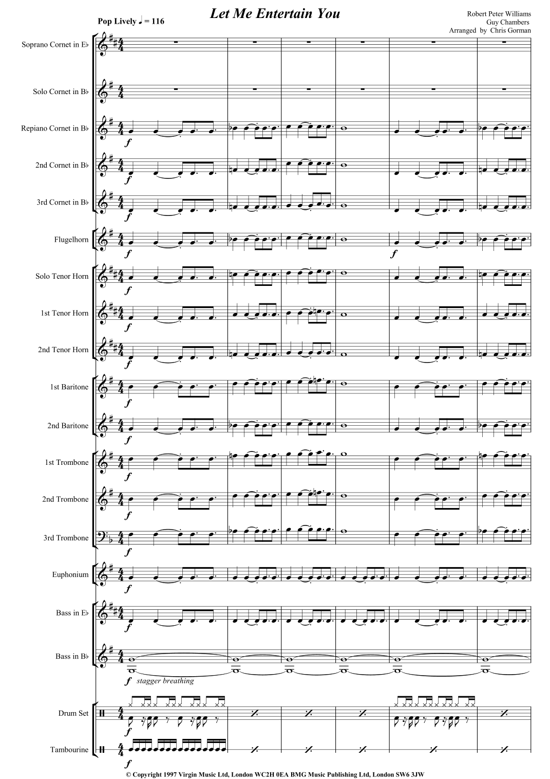 Let Me Entertain You (arr. Chris Gorman) Digital Sheet Music