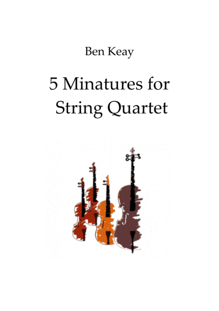 5 Miniatures for String Quartet Digital Sheet Music
