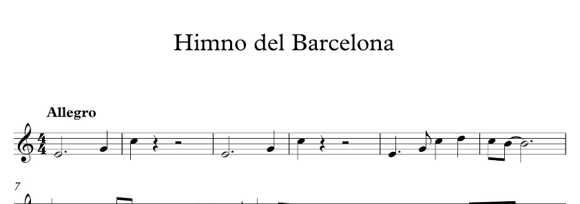 Himno del Barcelona (arr. J.A.P.) Digital Sheet Music
