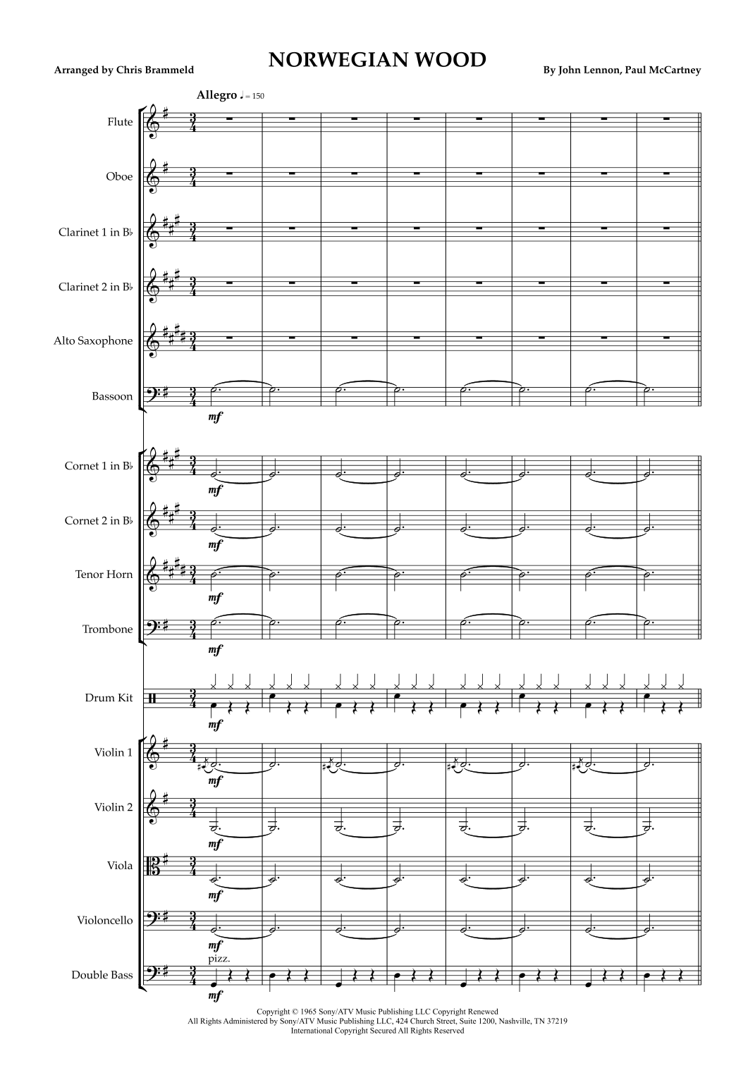 Norwegian Wood (This Bird Has Flown) (arr. Chris Brammeld) by The Beatles Full Orchestra