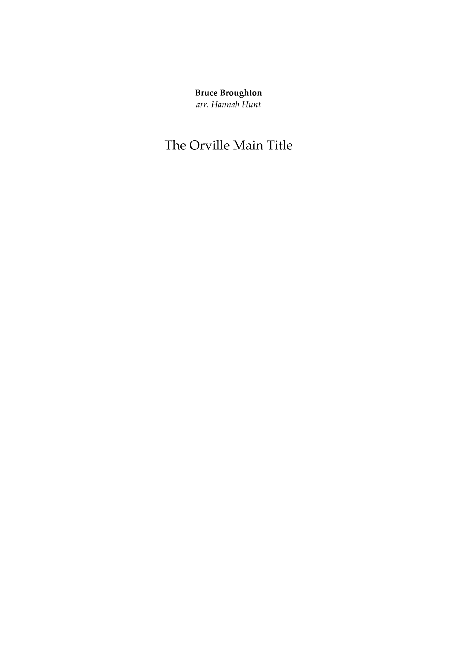 The Orville: New Horizons End Title (arr. Hannah Hunt) by Bruce Broughton 管弦乐团 - 预览