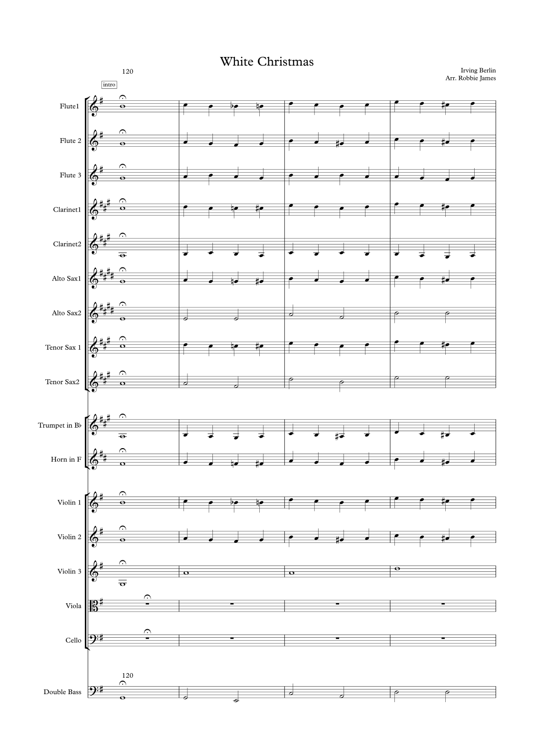 White Christmas (arr. Robbie James) by Bing Crosby 管弦乐团 - 预览