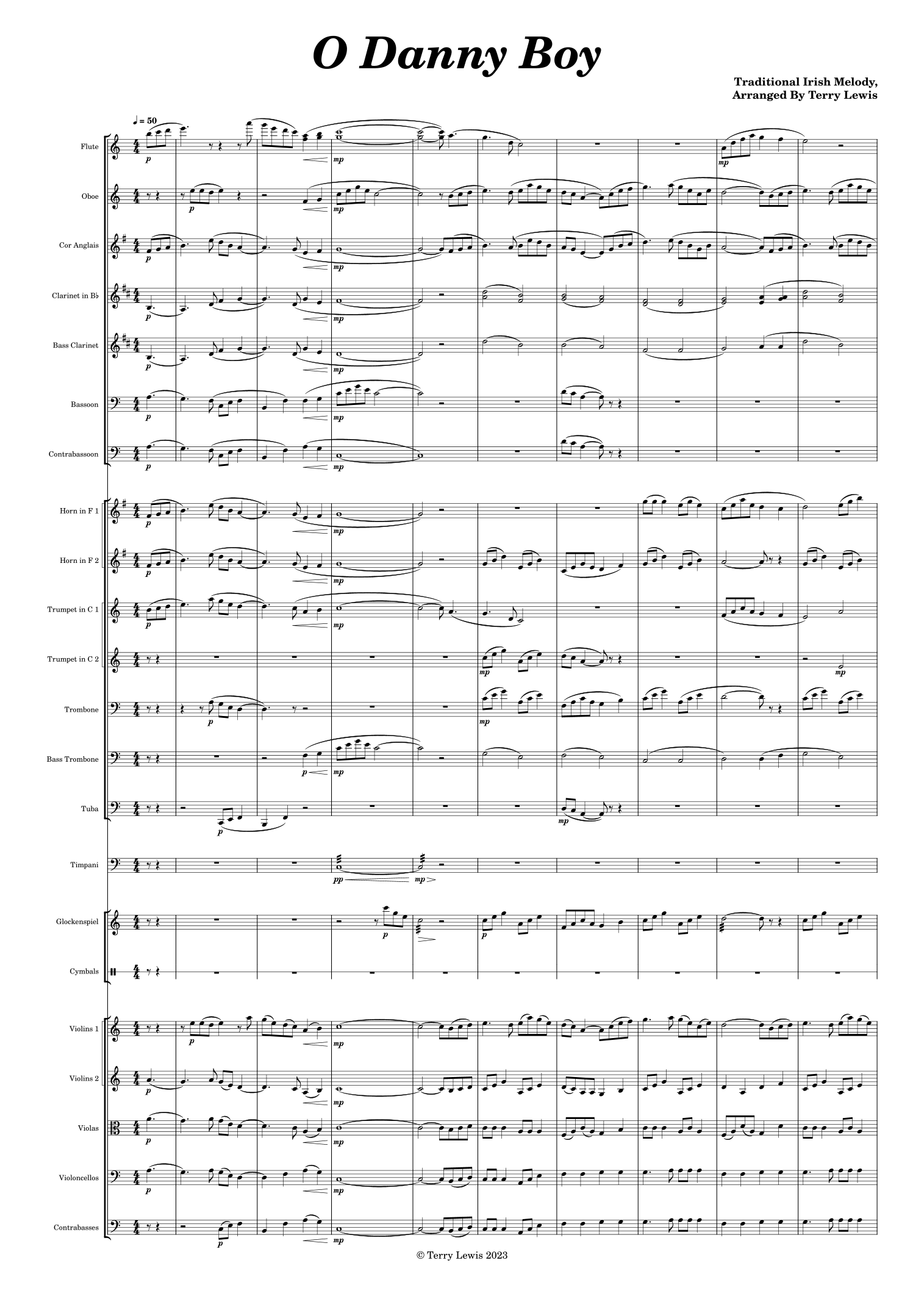 O Danny Boy (arr. Terry Lewis) by Folk melody 管弦乐团 - 预览