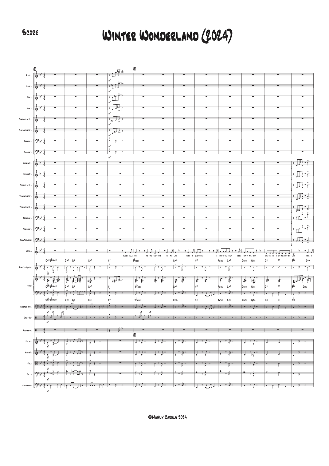 Winter Wonderland (arr. Rob Woodward) by Mark Greenfield 管弦乐团 - 预览