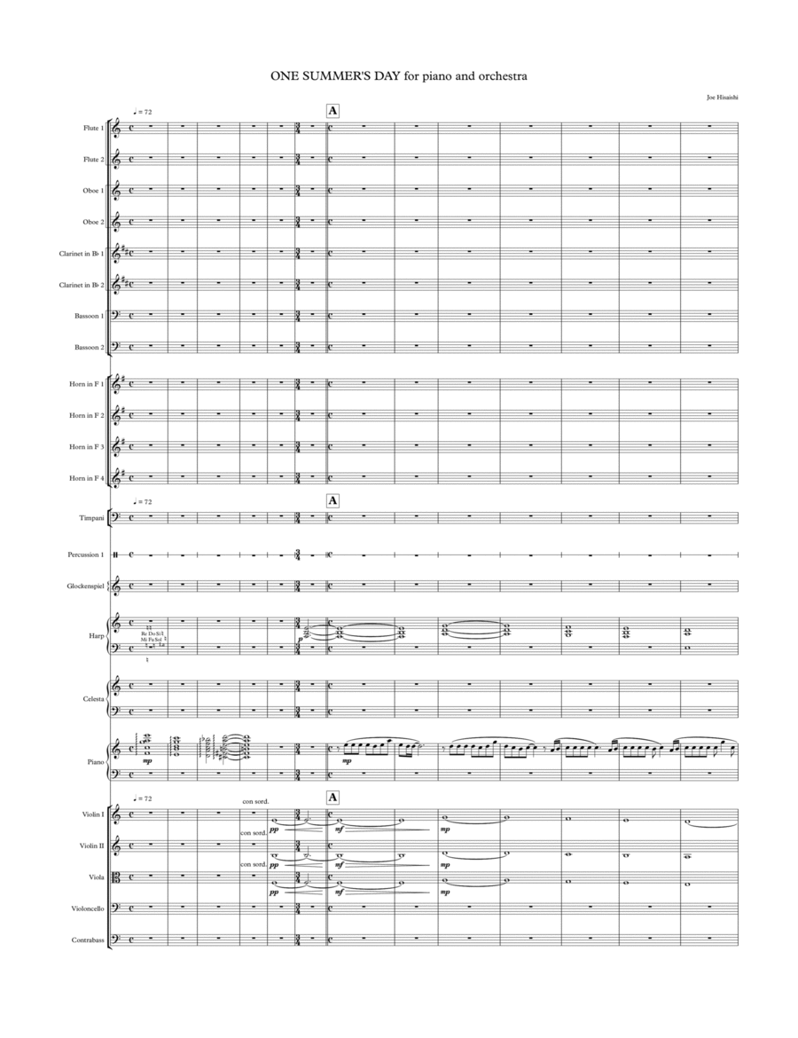 One Summer's Day (arr. Hai Mai) by Joe Hisaishi 管弦乐团 - 预览