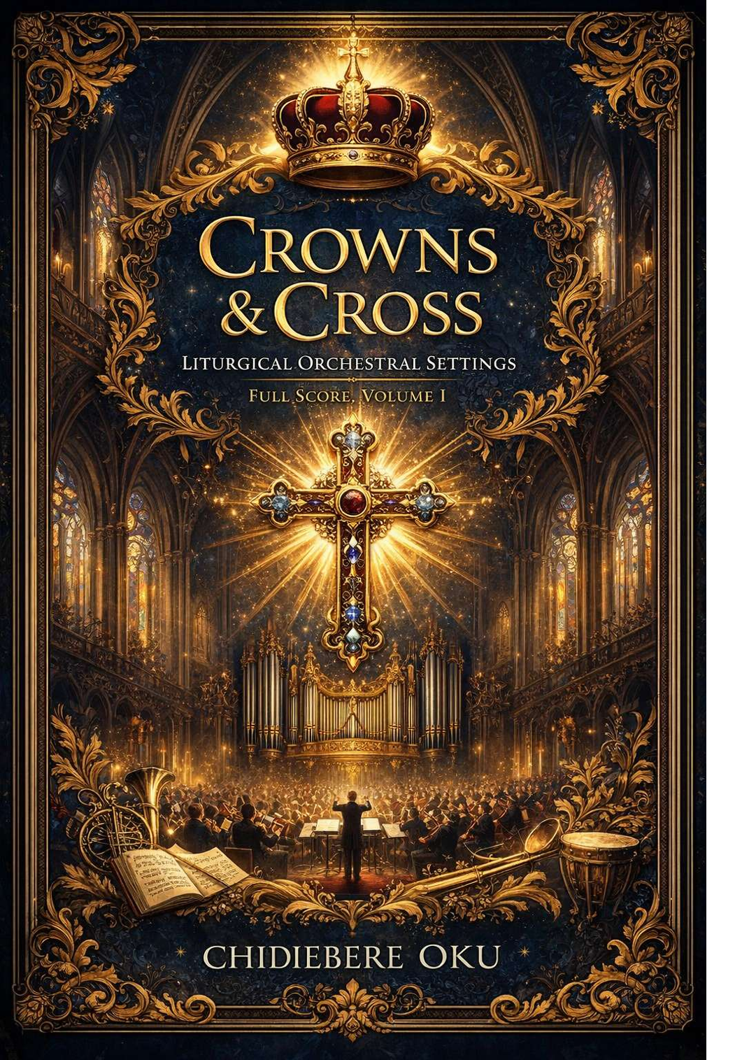 Crowns & Cross – Liturgical Orchestral Settings (Full Score, Volume I) - Score Only (arr. Chidiebere Oku) by Chidiebere Oku Full Orchestra