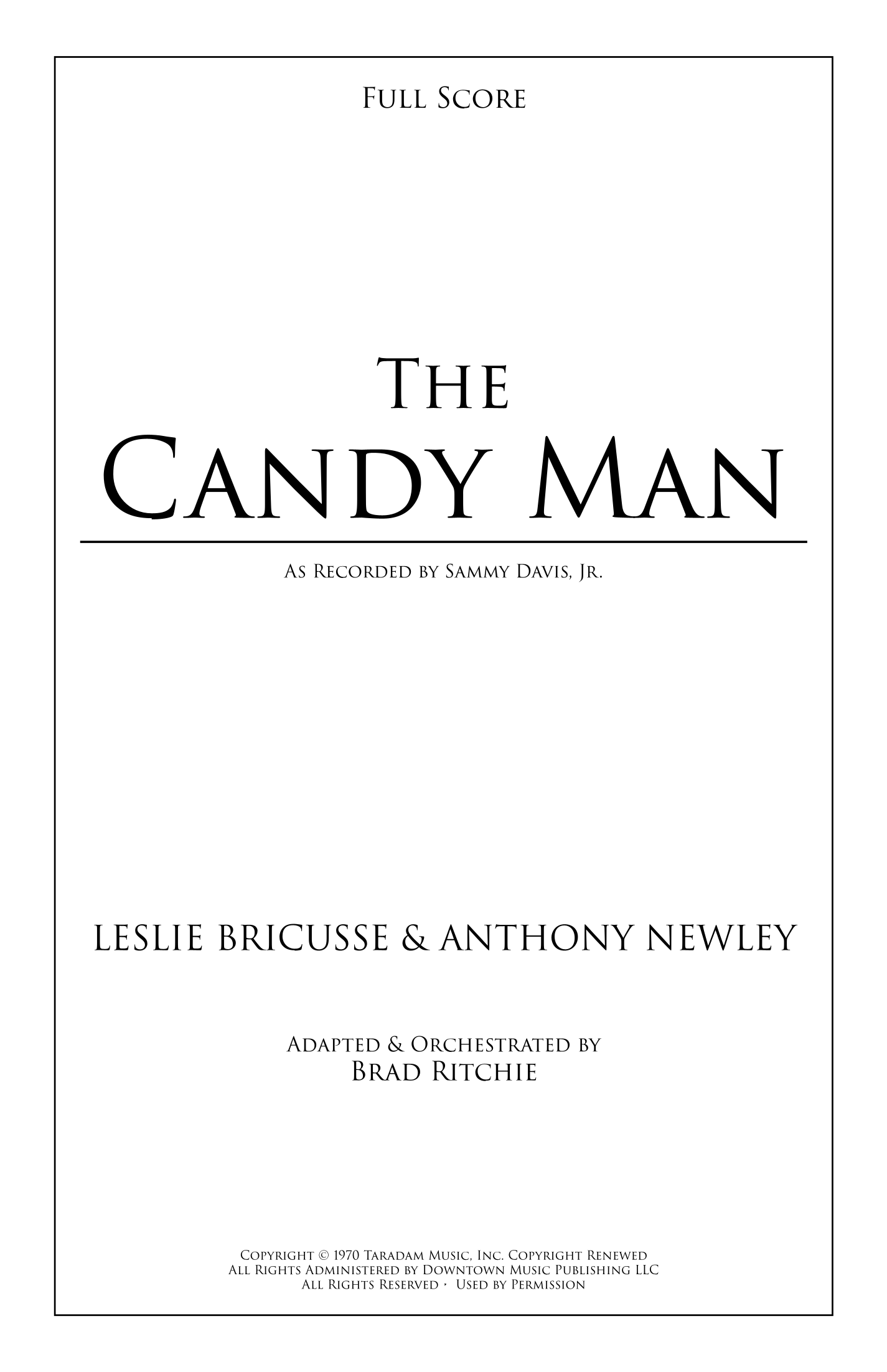 The Candy Man (arr. Brad Ritchie) by Sammy Davis Jr. Full Orchestra - 预览
