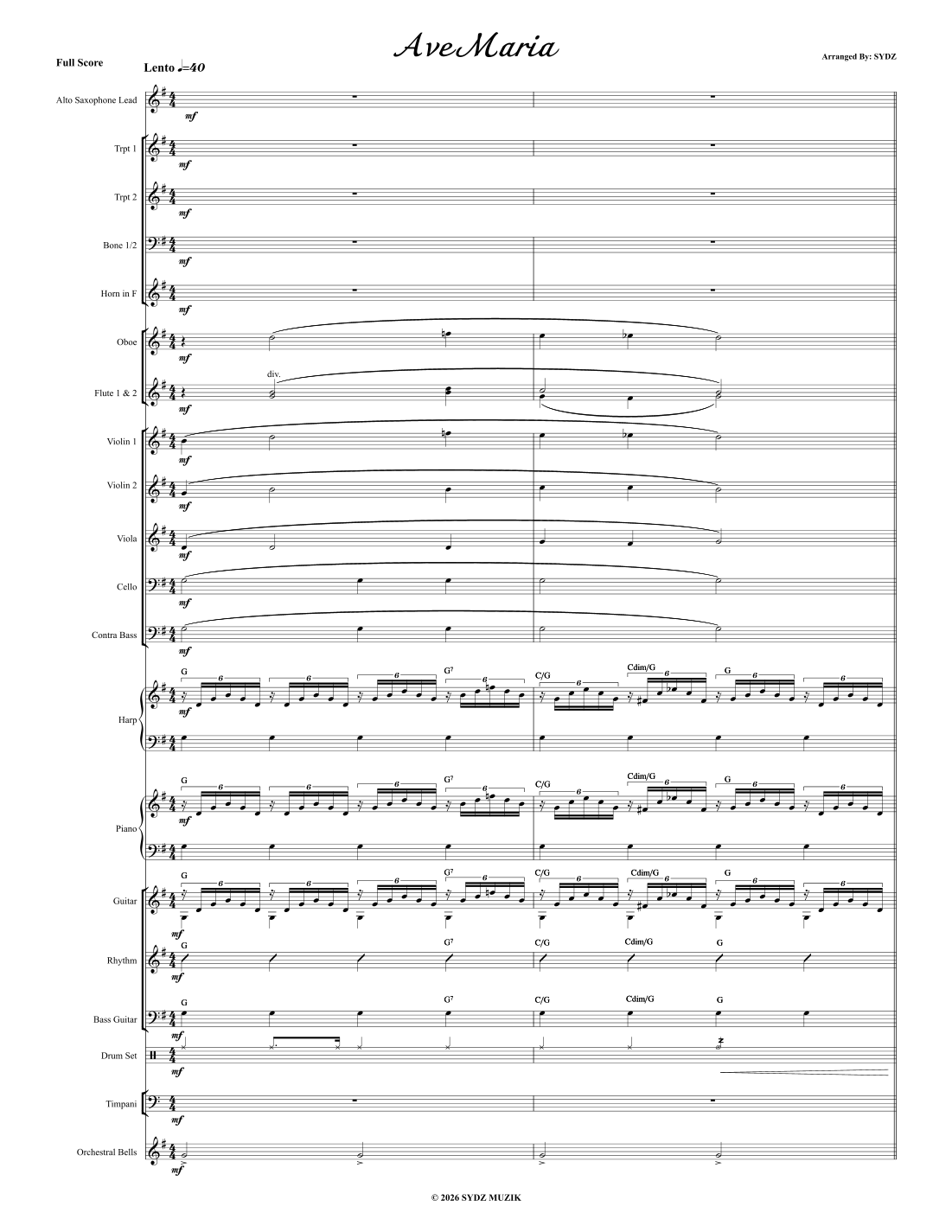 Ave Maria (arr. SYDZ) by SYDZ Full Orchestra