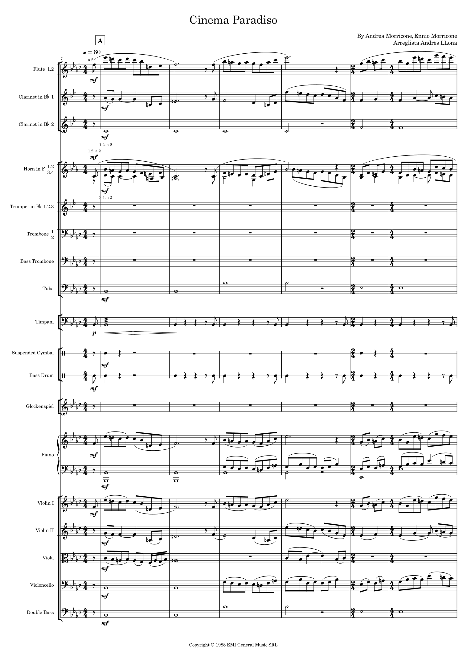 Cinema Paradiso (arr. Andrés LLona) by 郎朗 Lang Lang 管弦乐团 - 预览