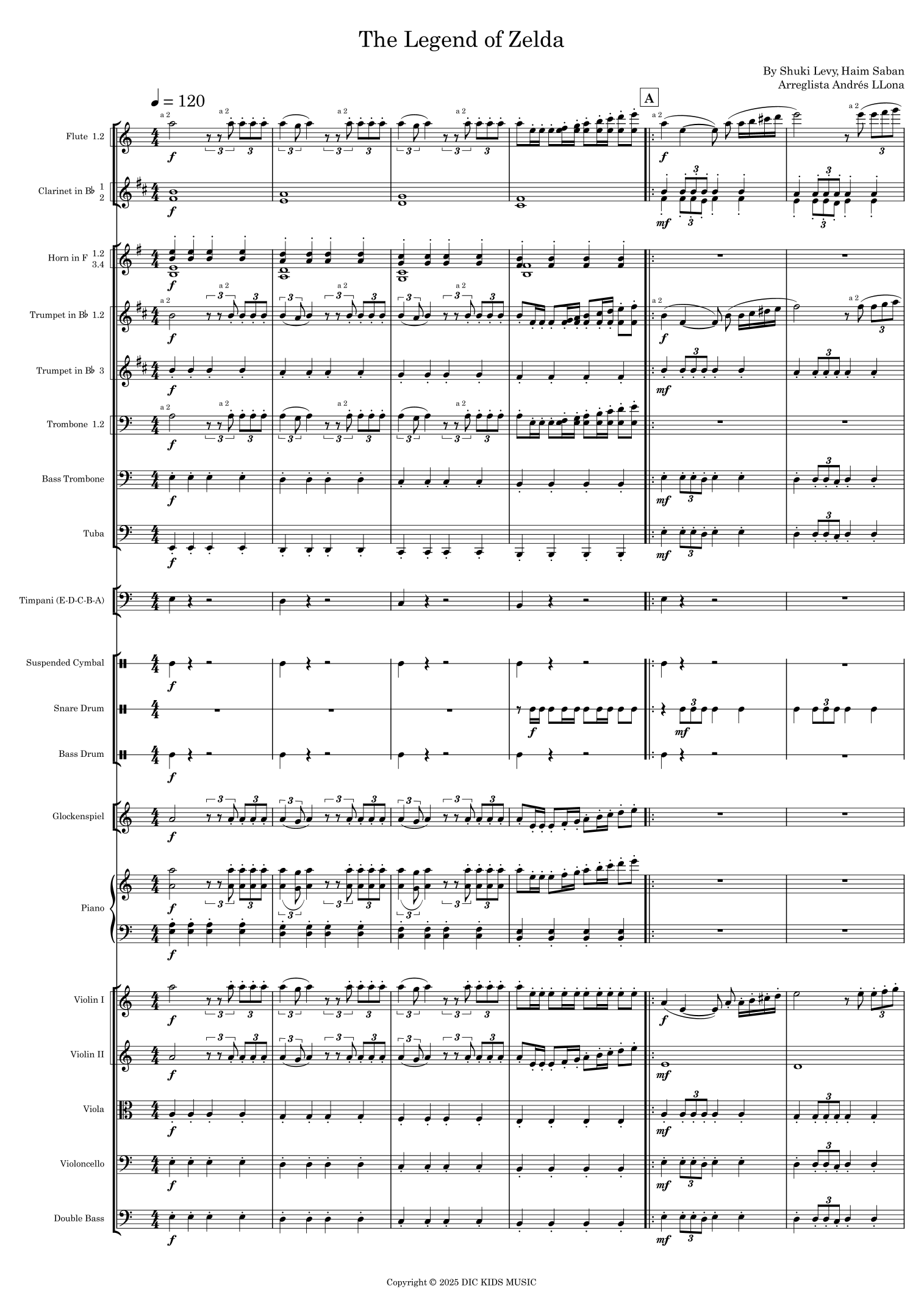 《塞尔达传说》Legend Of Zelda (arr. Andrés LLona) by Shuki Levy 管弦乐团 - 预览