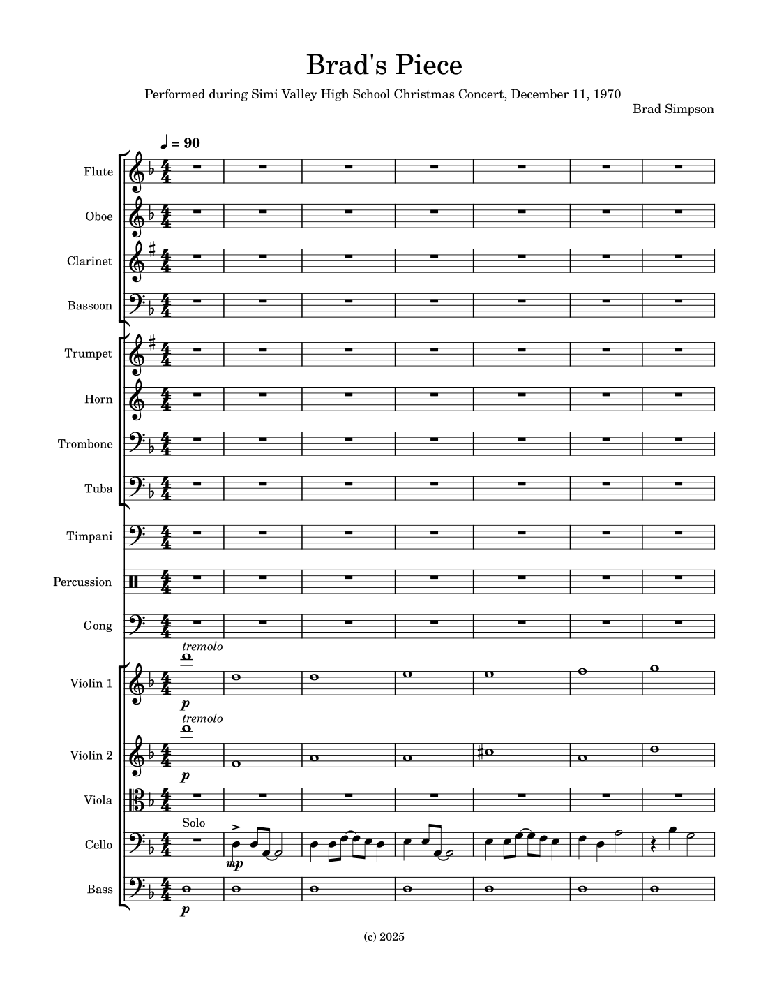 Brad's Piece by Brad Simpson Full Orchestra