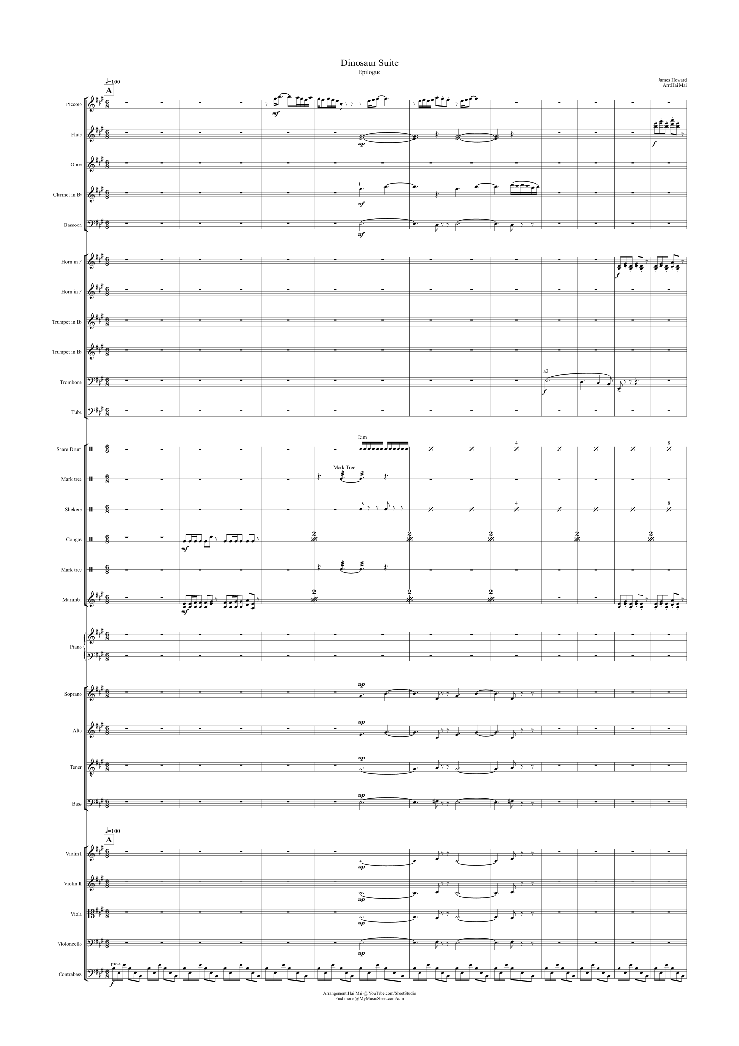 Epilogue (arr. Hai Mai) by James Newton Howard Full Orchestra