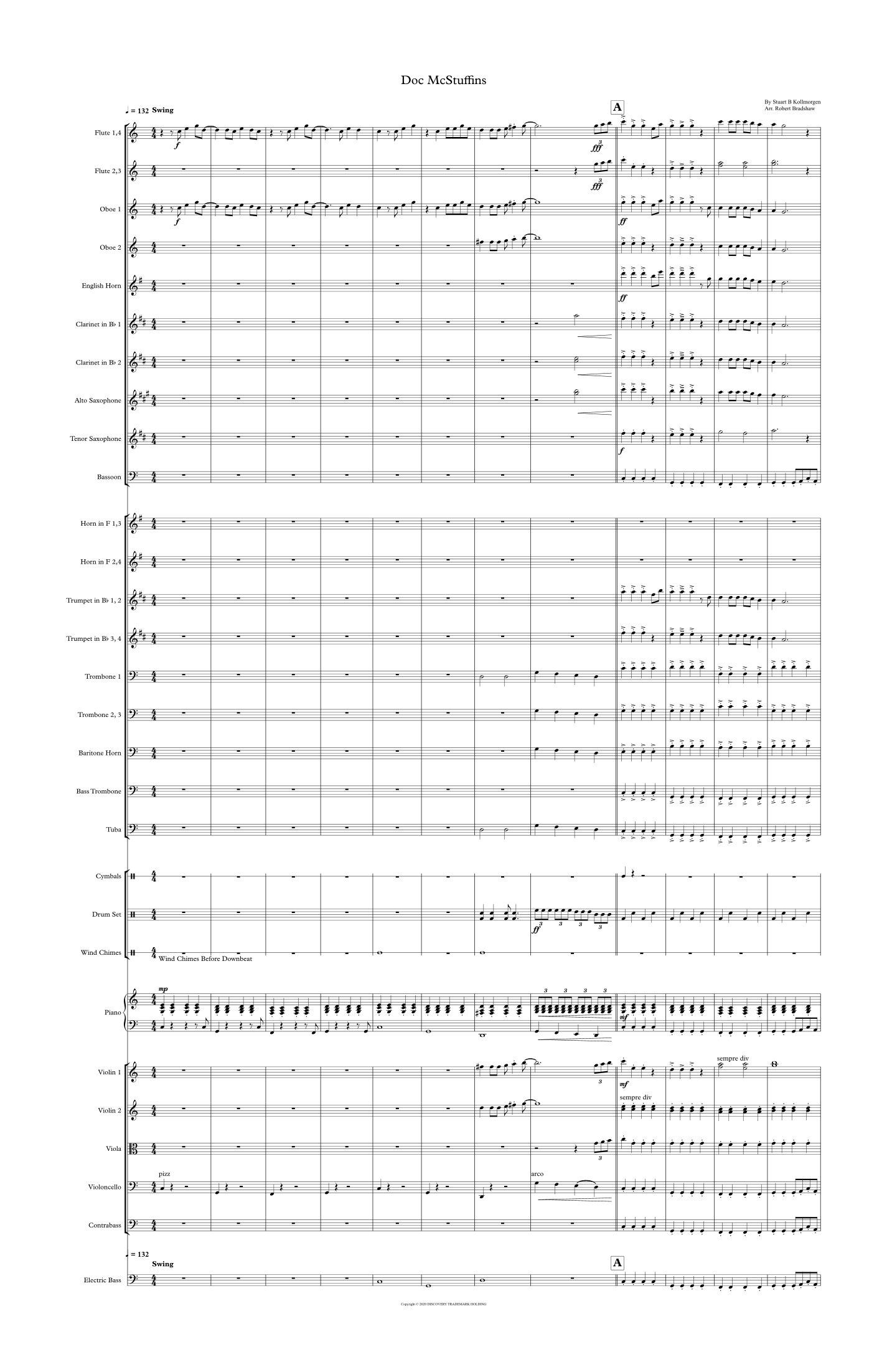 Doc Mcstuffins (arr. Robert Bradshaw) by Stuart B Kollmorgen 管弦乐团 - 预览