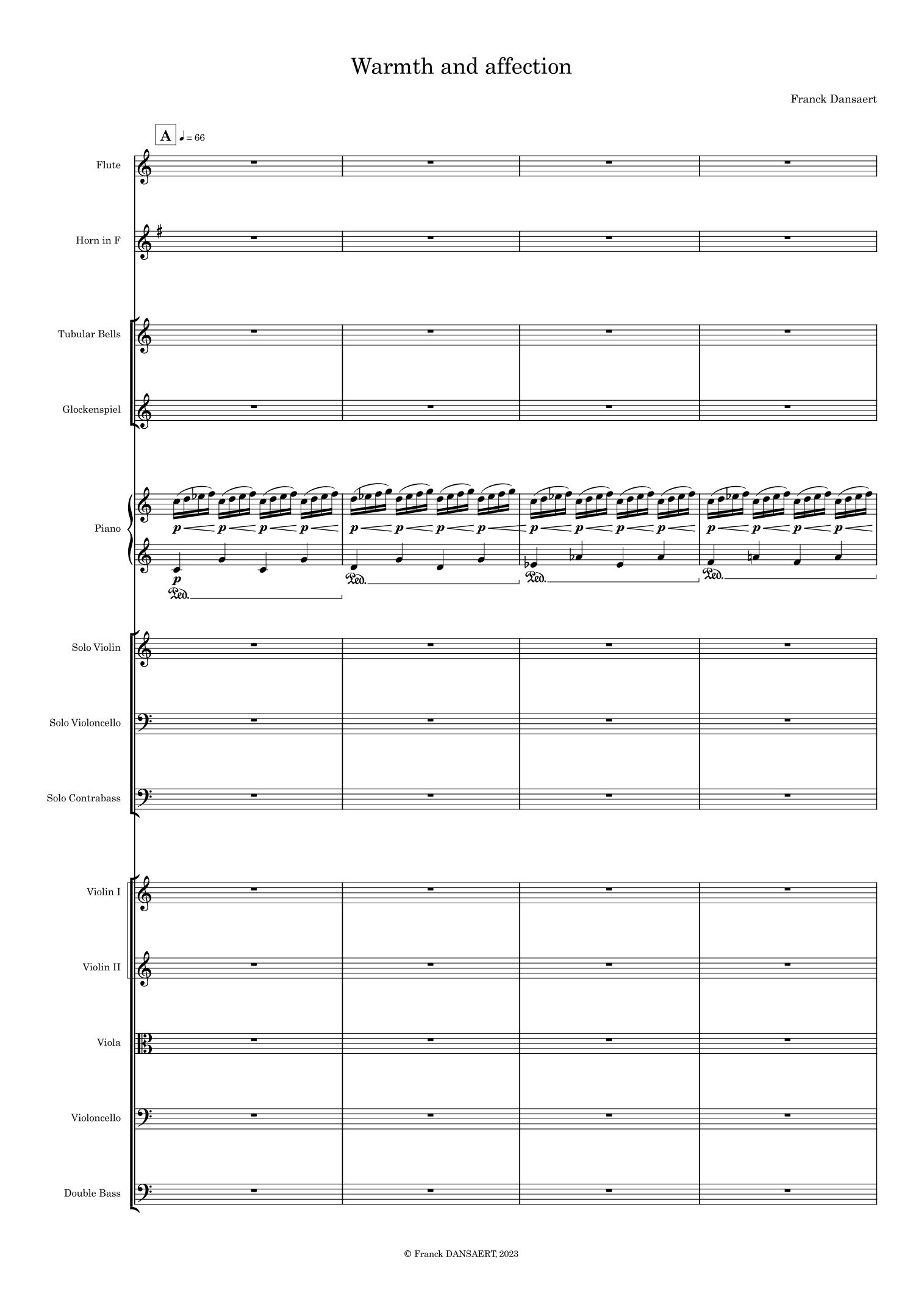 Warmth and Affection - Score Only by Franck Dansaert Full Orchestra
