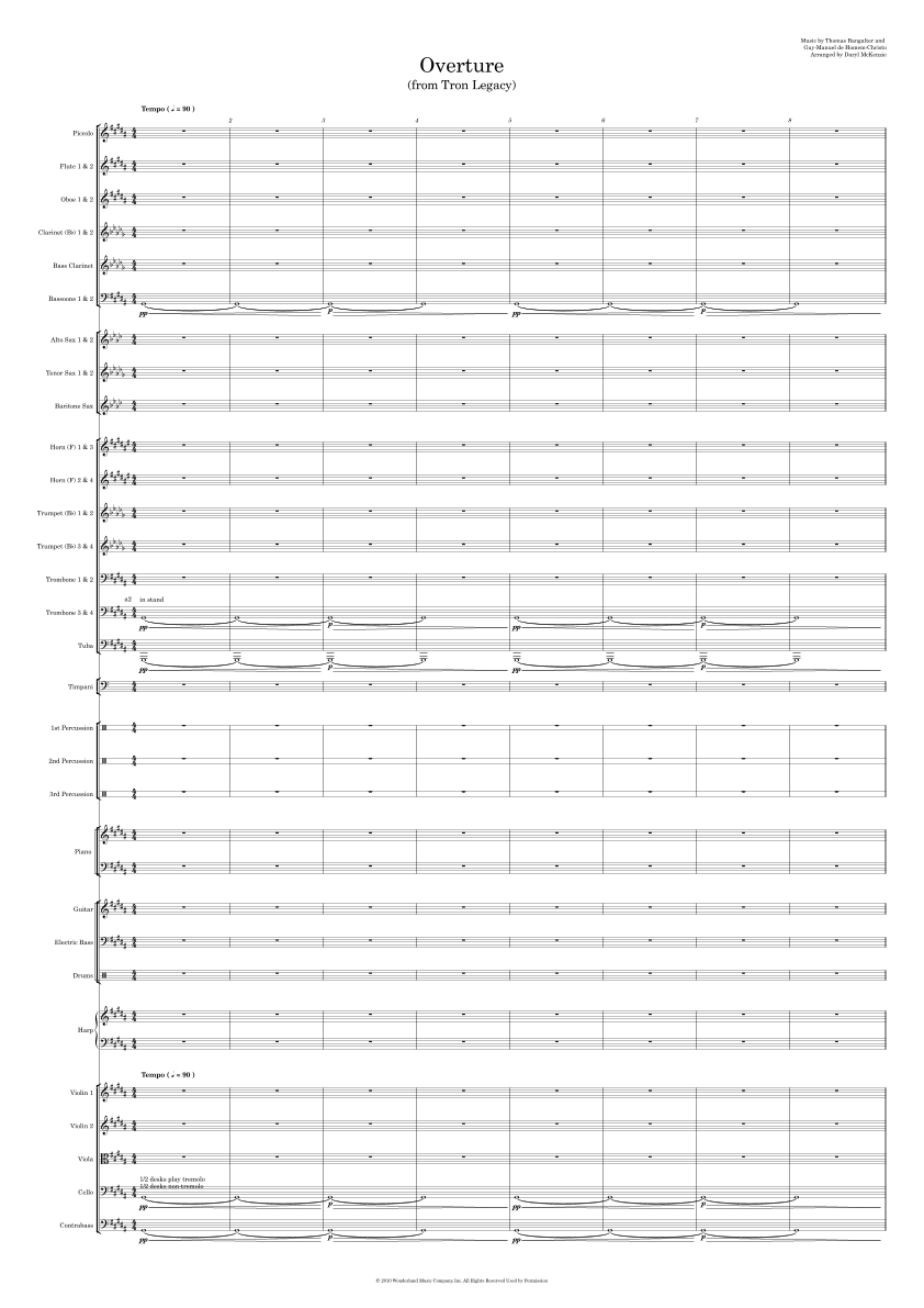 Overture (arr. Daryl McKenzie) by Guy-Manuel de Homem-Christo Full Orchestra