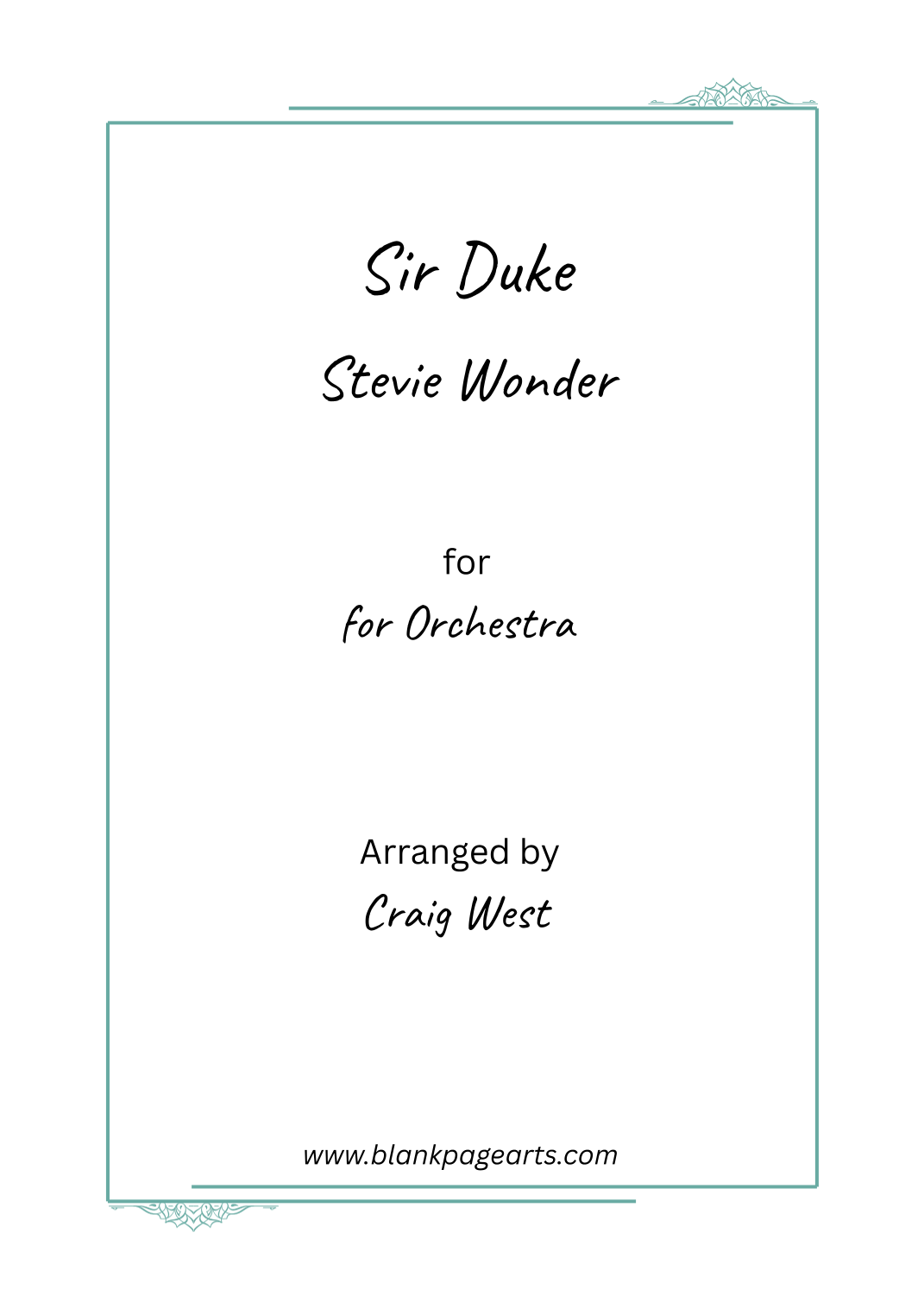 Sir Duke (arr. Craig West) by Stevie Wonder 管弦乐团 - 预览