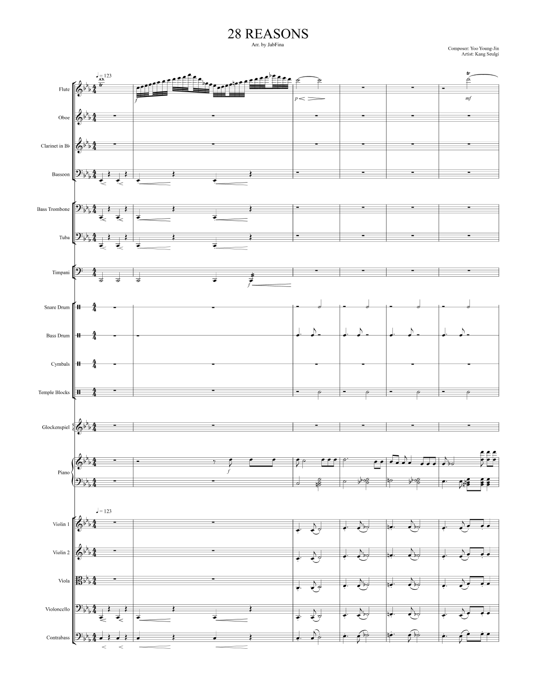 28 Reasons (arr. JabFina) by Seulgi Full Orchestra
