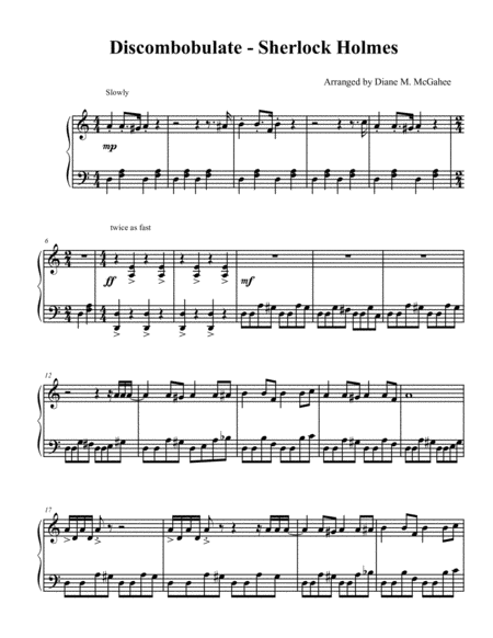 Discombobulate theme From Sherlock Holmes Partitions Hans Zimmer 