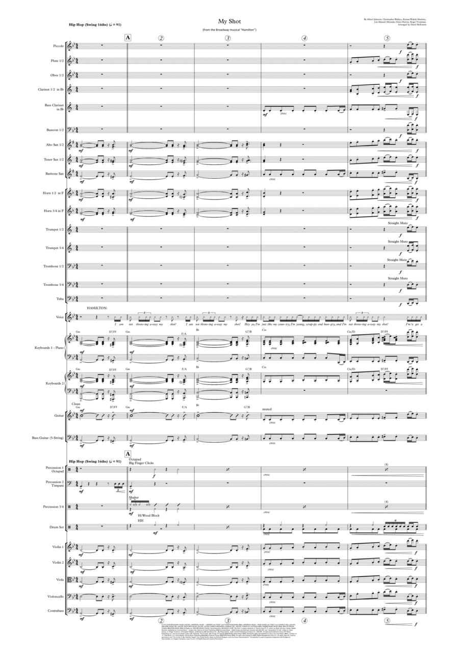 My Shot (arr. Daryl McKenzie) by Lin-Manuel Miranda 管弦乐团 - 预览