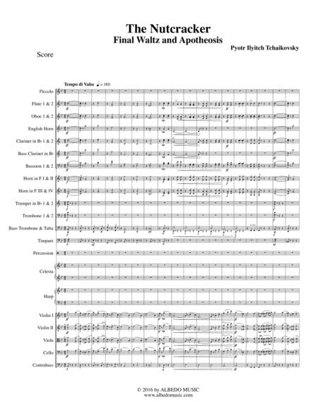 Final Waltz and Apotheosis from The Nutcracker for Full Orchestra (arr. Doug Clyde) Digital Sheet Music