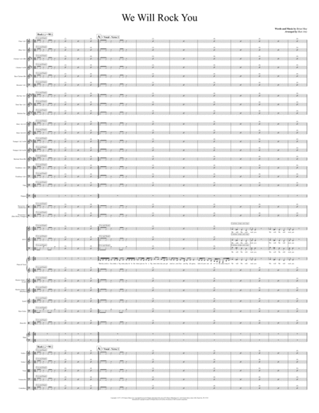 We Will Rock You (arr. Matt Amy) by Queen Full Orchestra