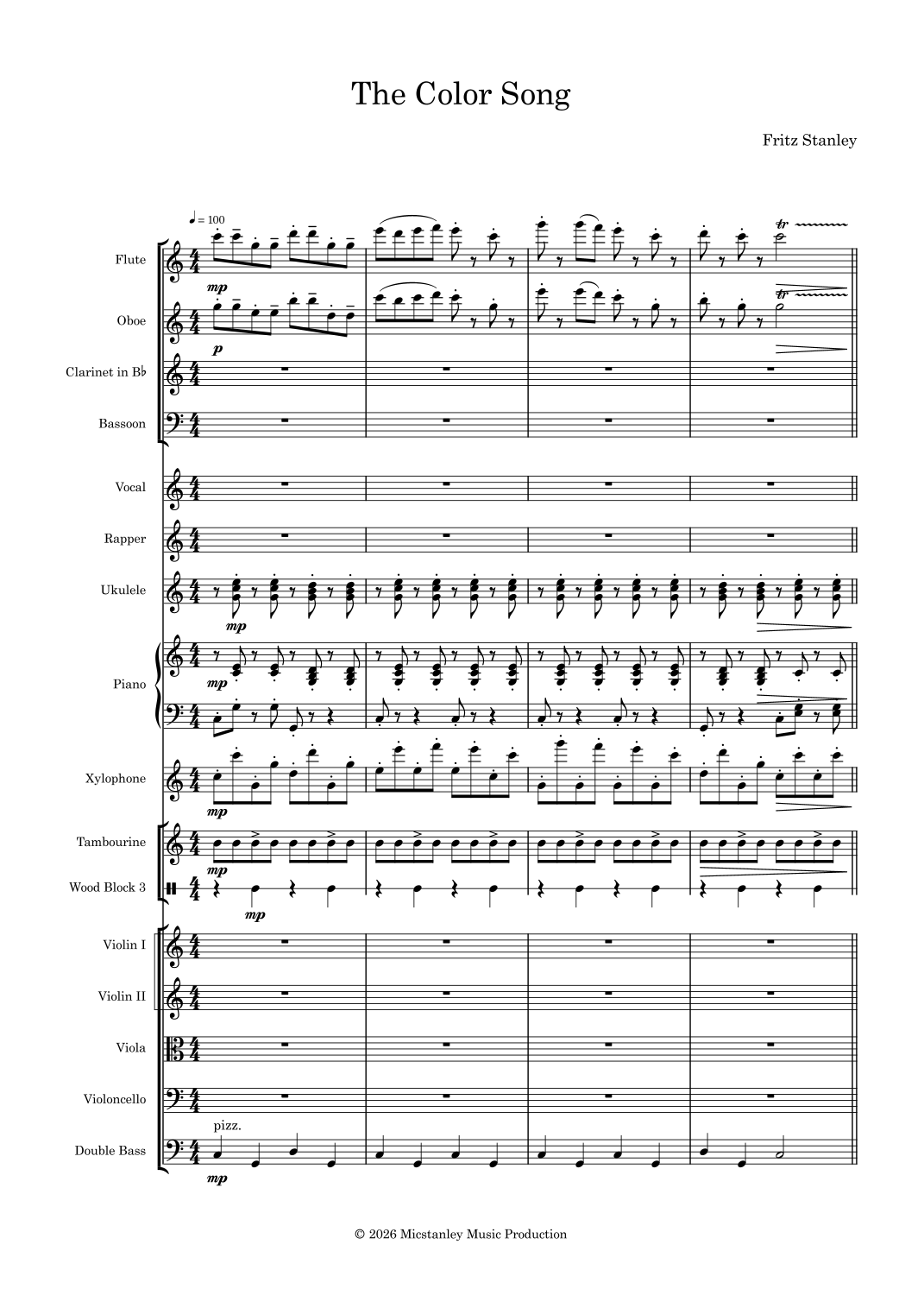 The Color Song by Fritz Stanley 管弦乐团 - 预览