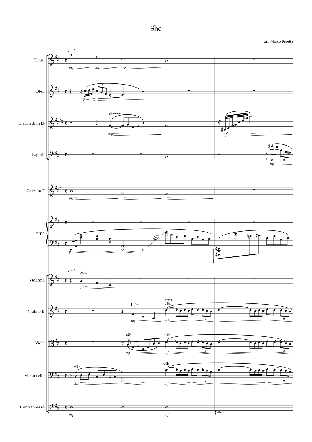 She (arr. Marco Beretta) by Elvis Costello 管弦乐团 - 预览