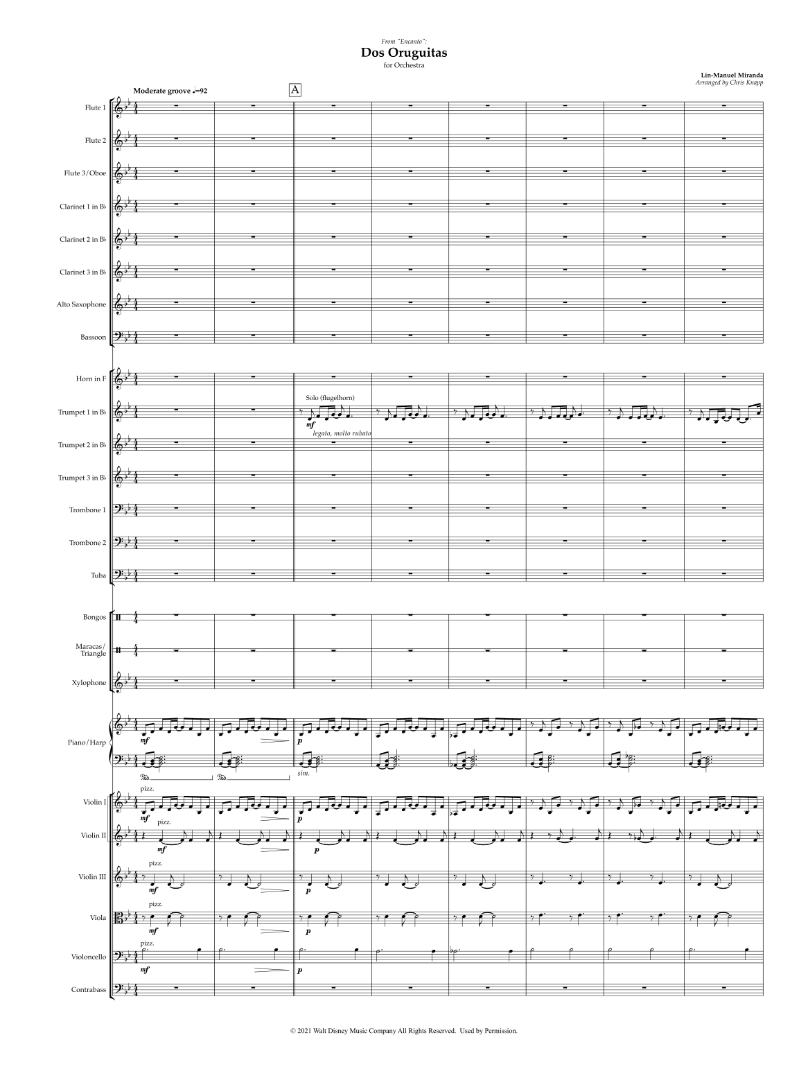 Dos Oruguitas (arr. Chris Knapp) by Sebastian Yatra 管弦乐团 - 预览
