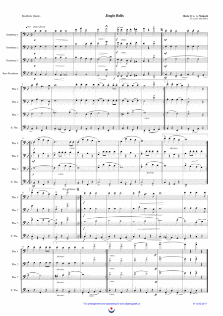 Jingle Bells (arr. Josef STASTNY) Partituras Digitales