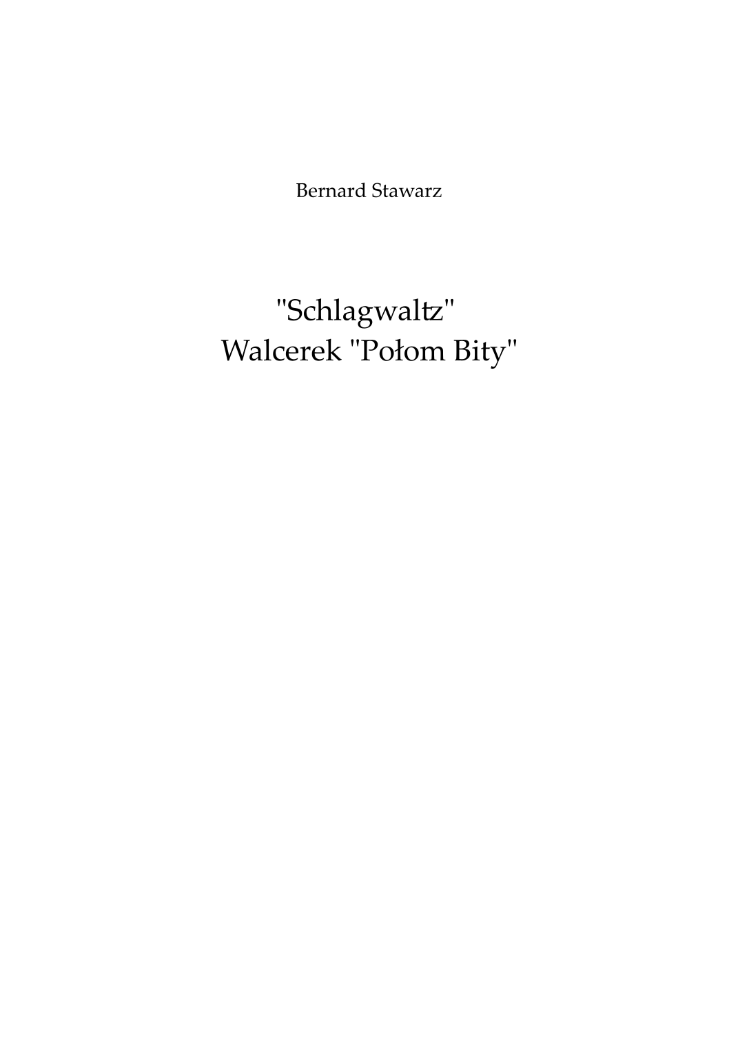 "Schlagwaltz" - Walcerek Polom Bity(Jurrasic Symphony Orchestra 管弦乐团)- 预览