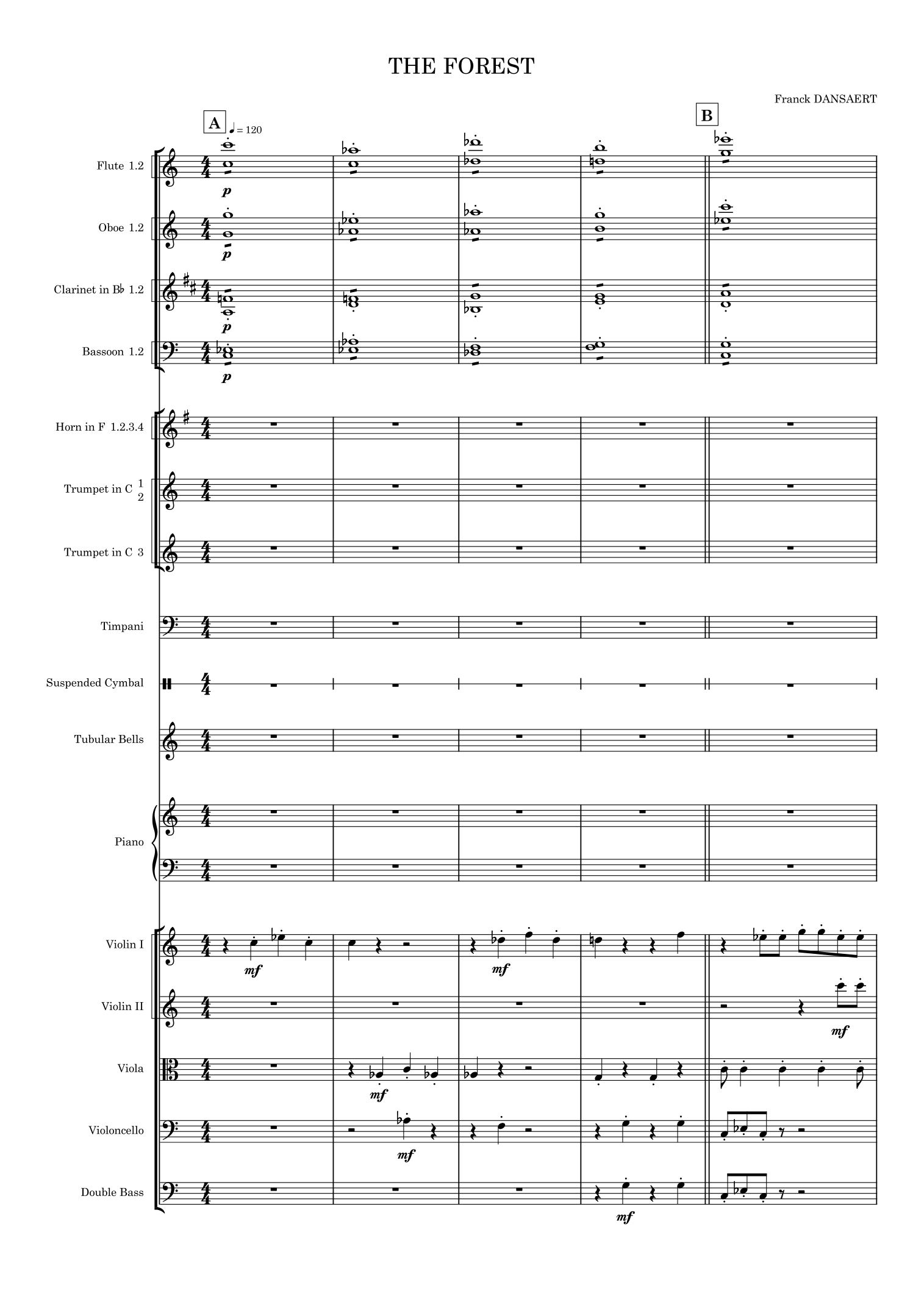 The Forest - Score Only by Franck Dansaert Full Orchestra