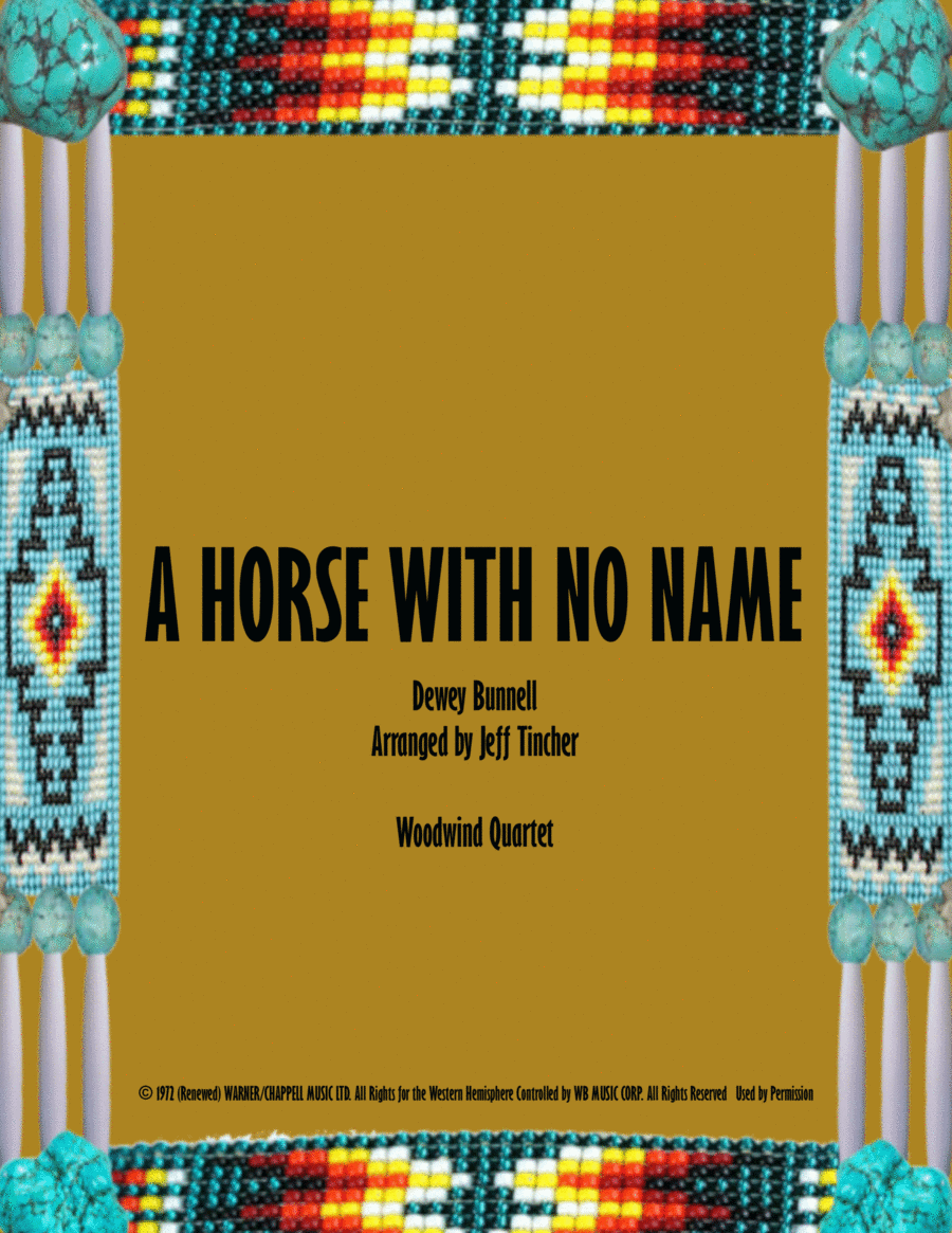 A Horse With No Name Sheet Music America Woodwind Ensemble