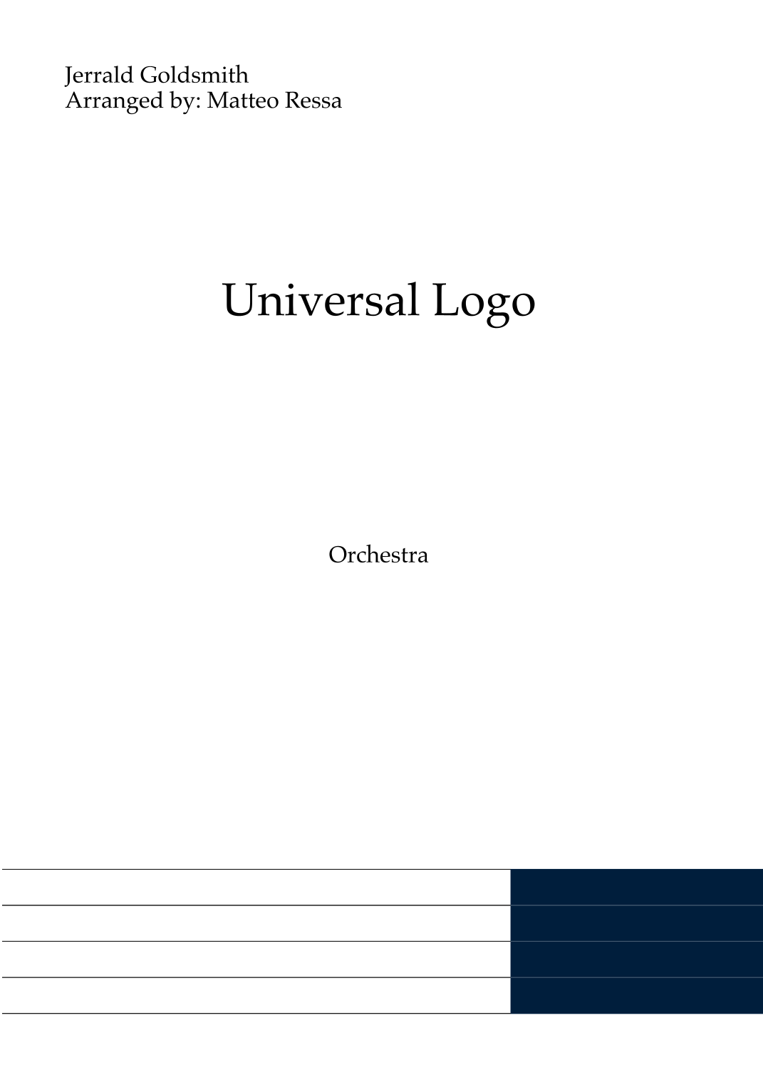 Universal Logo (Matteo Ressa 编曲) - Feature Film 管弦乐团 - 预览