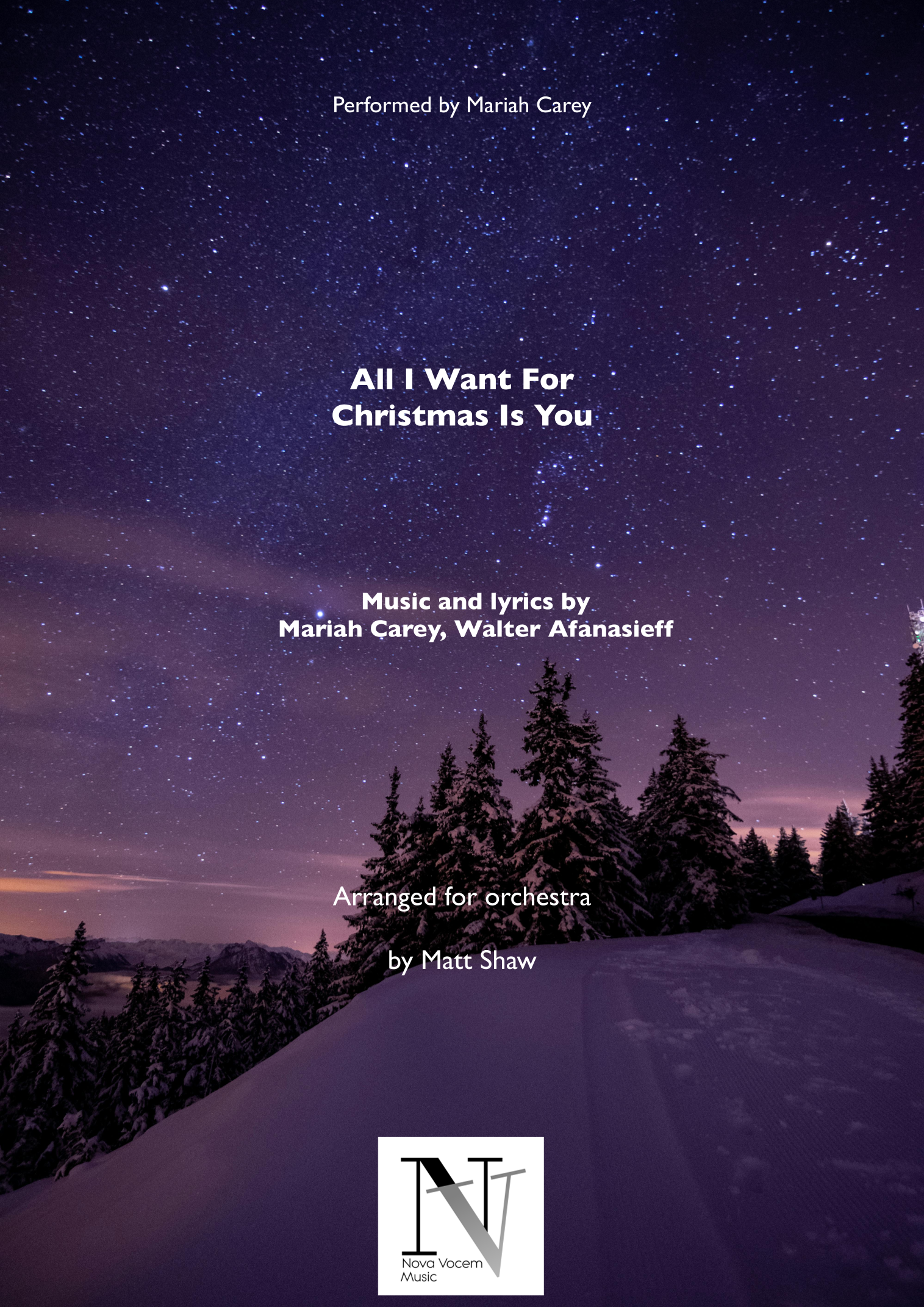 All I Want For Christmas Is You (arr. Matt Shaw) by Mariah Carey 管弦乐团 - 预览