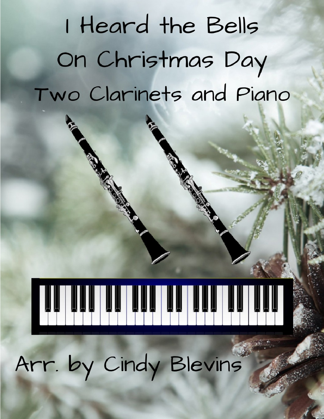 I Heard the Bells on Christmas Day, for Two Clarinets and Piano (arr. Cindy Blevins) Partituras Digitales