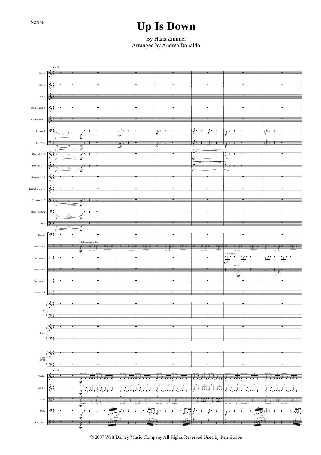 Up Is Down (arr. Andrea Bonaldo) by Hans Zimmer Full Orchestra
