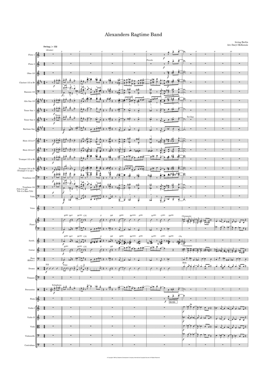 Alexander's Ragtime Band (arr. Daryl McKenzie) by Berlin Full Orchestra