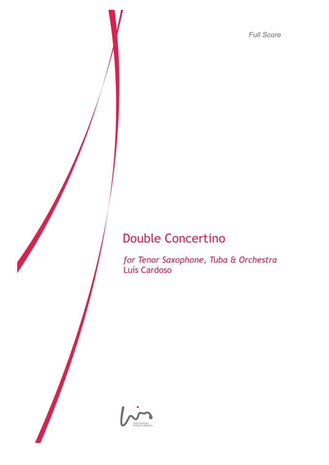 Double Concertino, Op. 22b — 适用于次中音萨克斯、大号与管弦乐团(Luis Cardoso 作曲)管弦乐总谱 - 预览