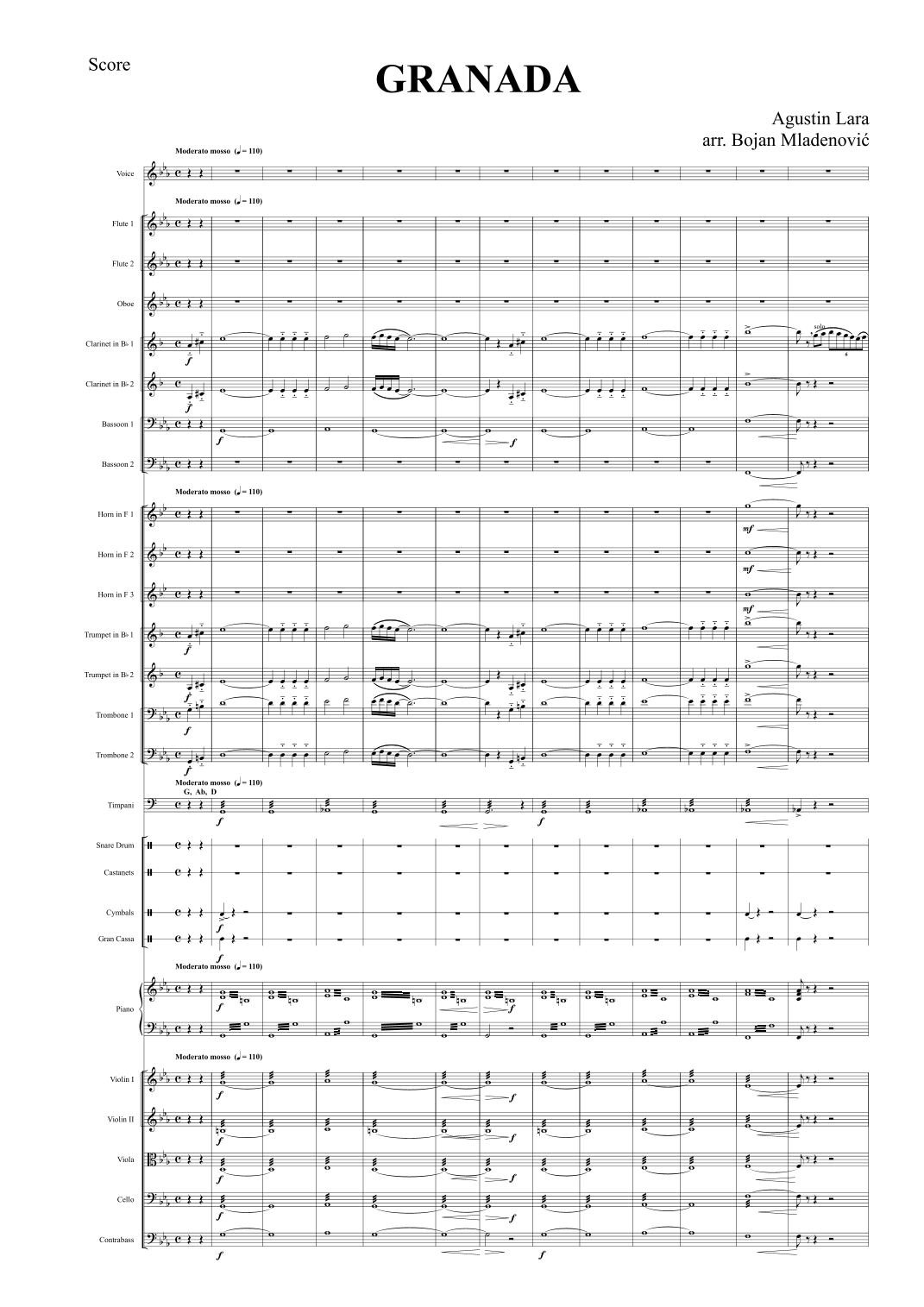 Granada (编曲: Bojan Mladenović) - Katherine Jenkins (管弦乐团) - 预览