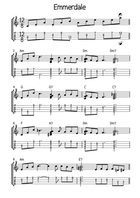 Theme From emmerdale arr Carl Thomas Uke Of Carl By Tony Hatch 