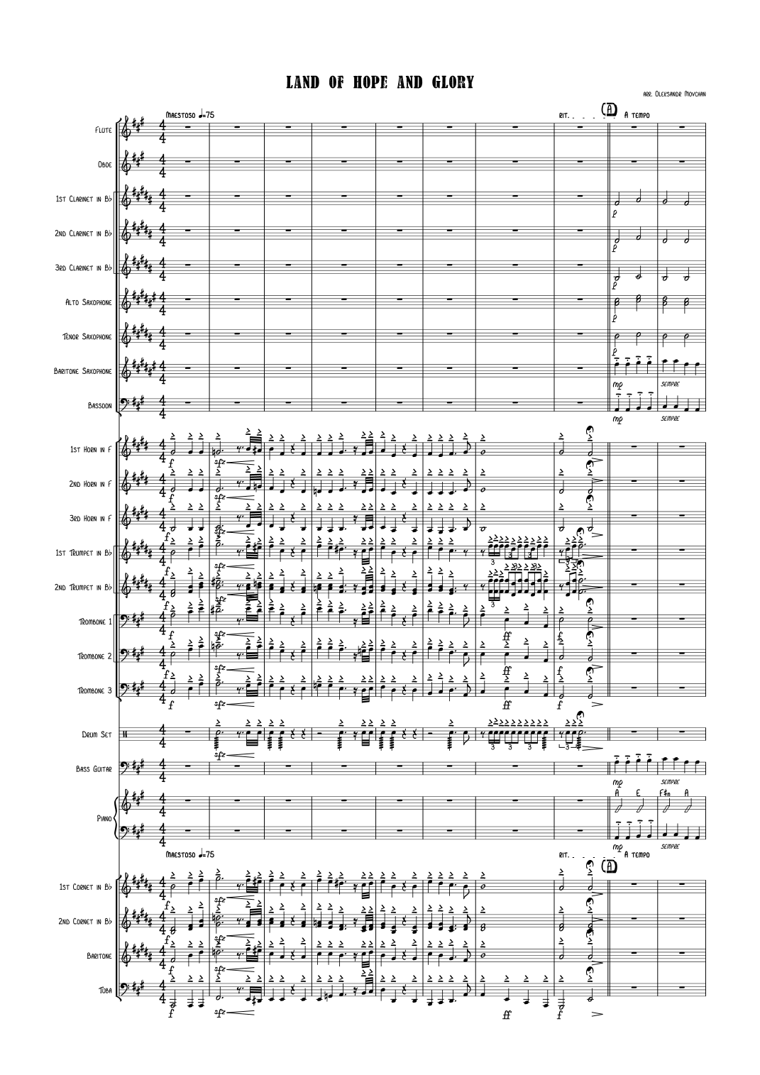 Land of hope and glory (arr. Oleksandr Movchan) by Nana Mouskouri 管弦乐团 - 预览