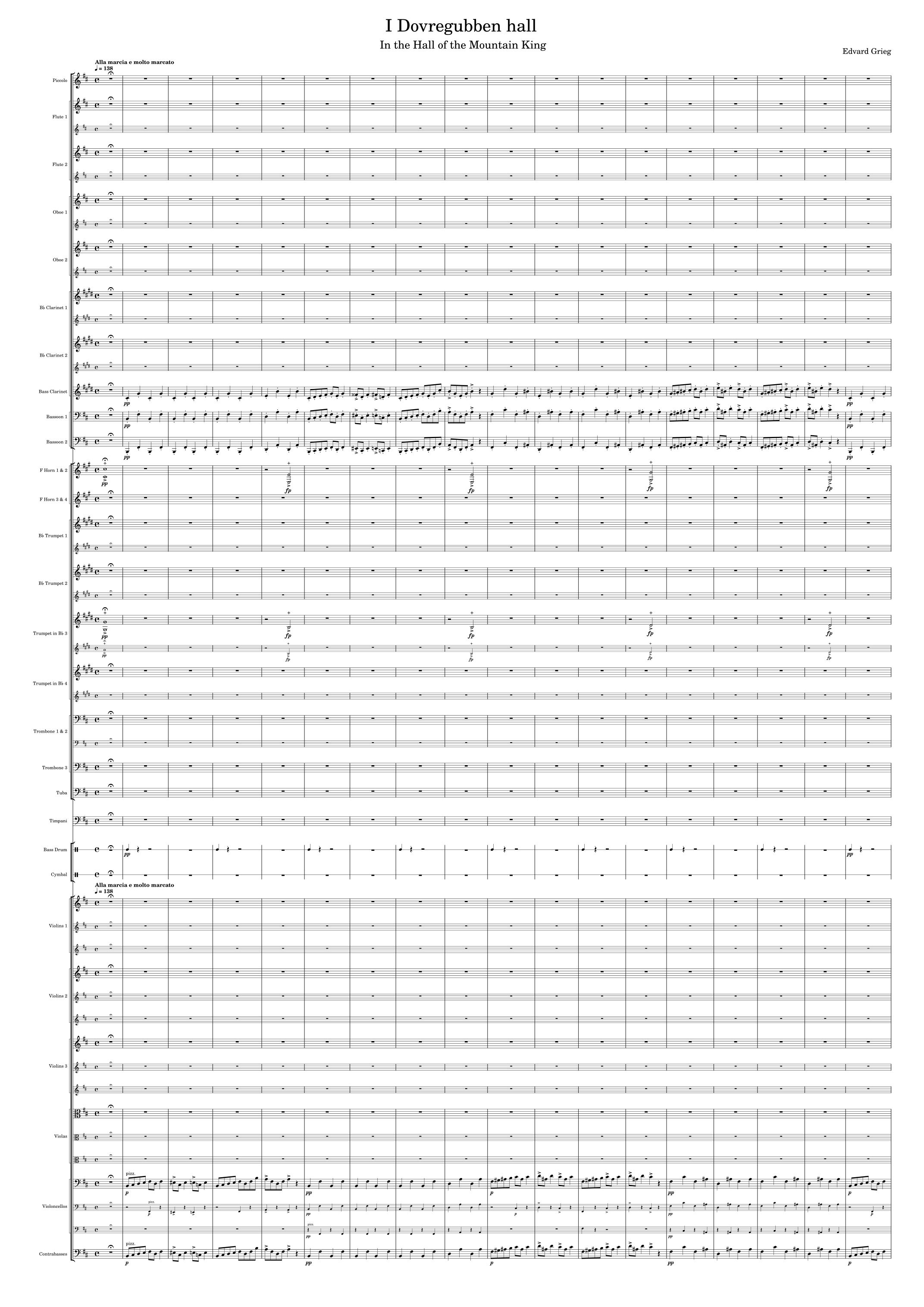 In the Hall of the Mountain King (arr. Gwen Thomas) by Edvard Grieg 管弦乐团 - 预览
