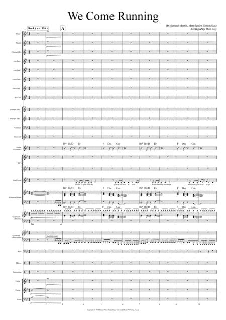 We Come Running (arr. Matt Amy) by Matt Squire Full Orchestra