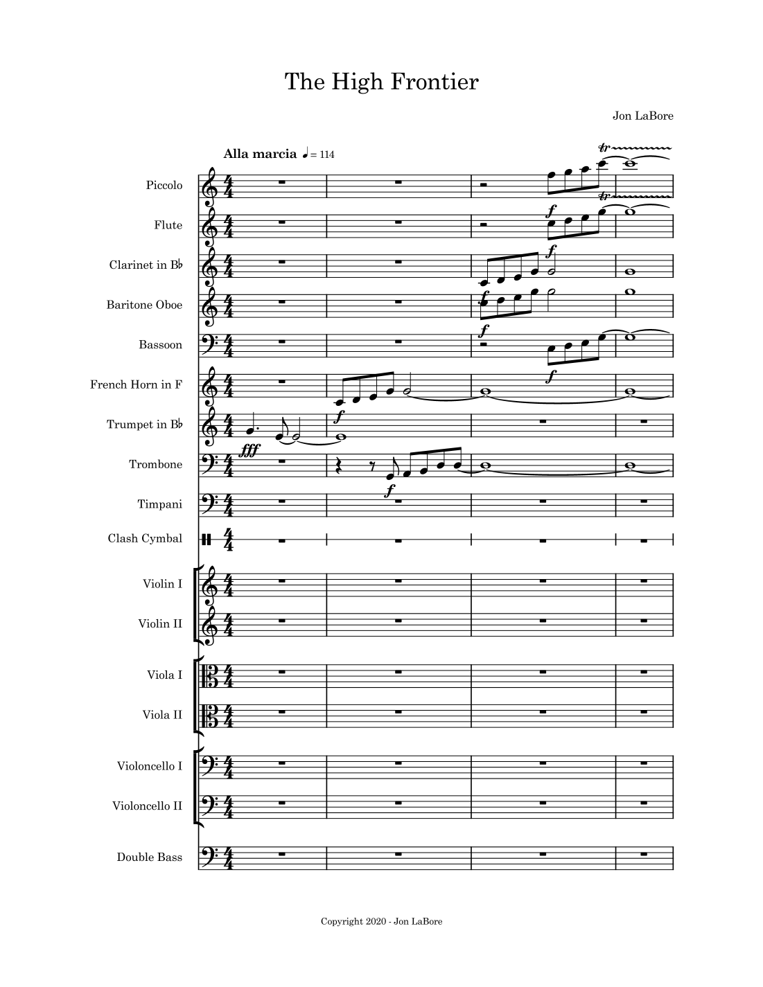 The High Frontier by Jon LaBore Full Orchestra