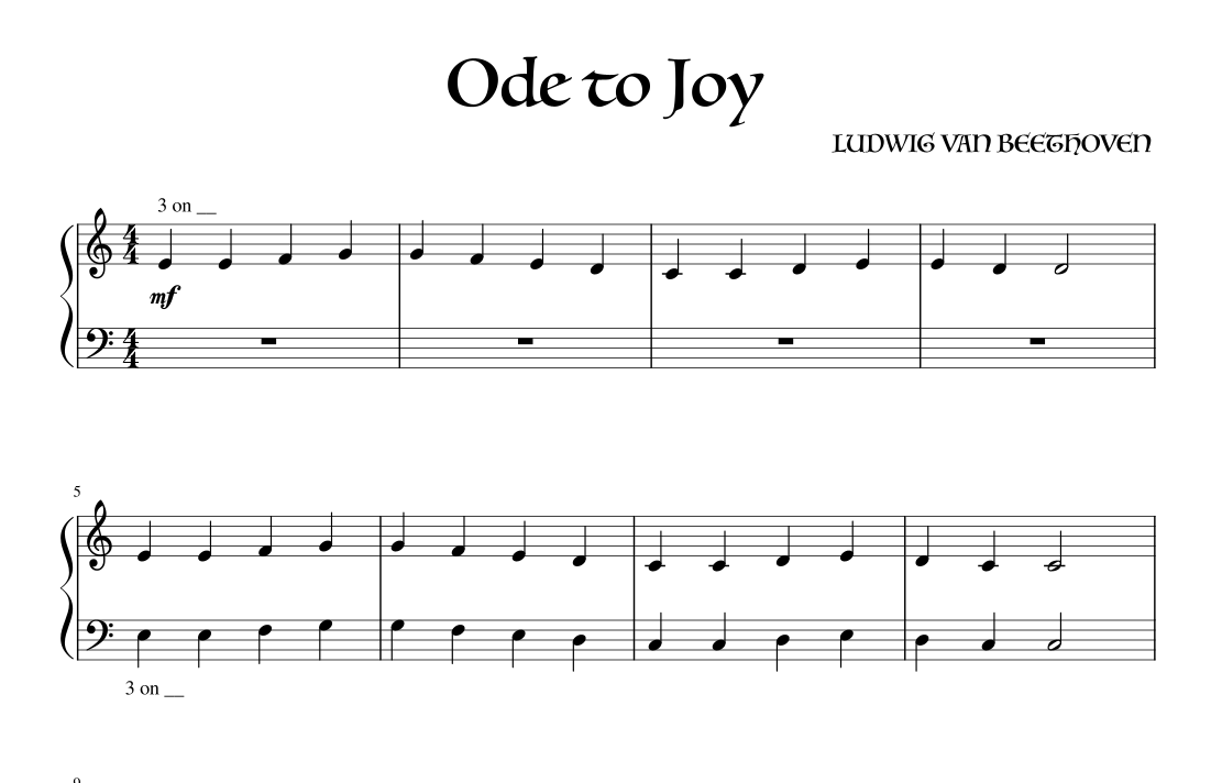 Ode to Joy (arr. Isabel Nakahara) by Ludwig Van Beethoven Sheet Music ...