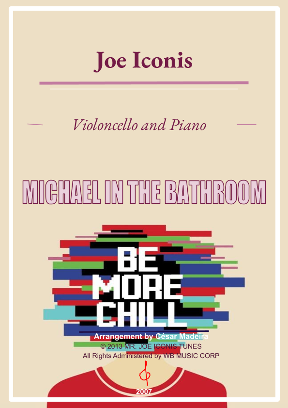 Michael In The Bathroom Noten Joe Iconis Klavier und Cello